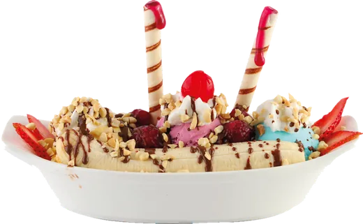 Banana Split, foto del menú