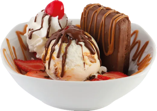 Brownie con Helado, foto del menú