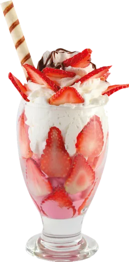 Frutas con Crema y Helado, foto del menú