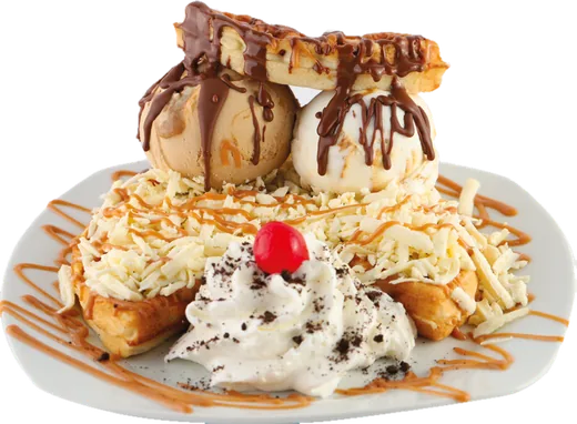 Waffle de Queso, foto del menú